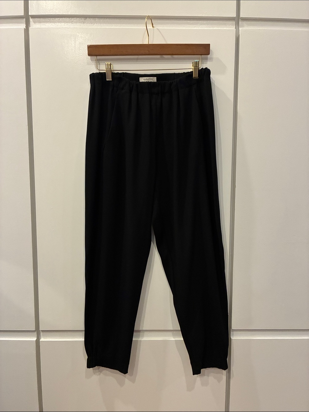 Babaton drapey crepe pull-on dress/work pants